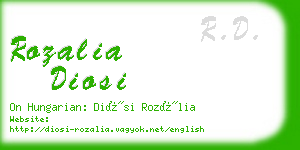 rozalia diosi business card